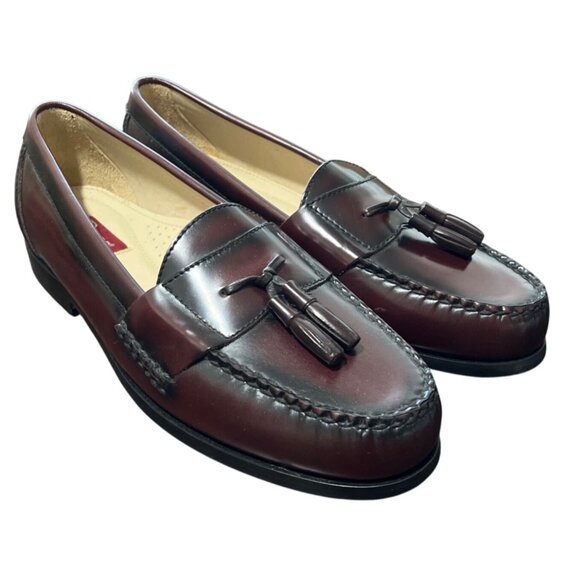Bass Other - GH Bass Mens Tassel Loafers Brown Burgundy Leather Size 9.5 NEW
